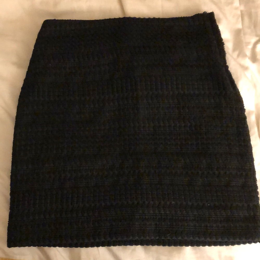 Black mini skirt